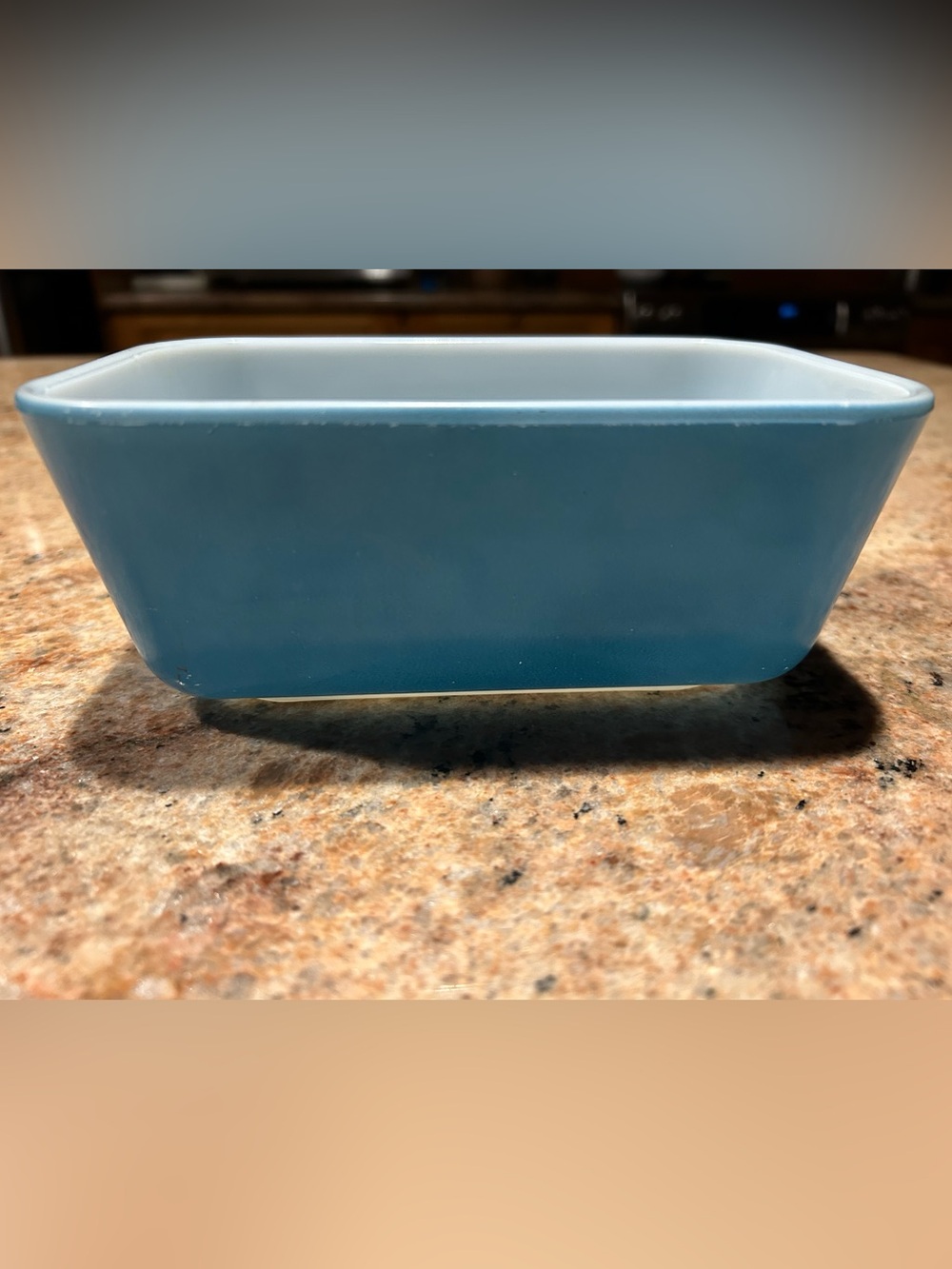 PYREX T.M.REG 502-B Primary Blue Refrigerator Dish 1940s 7”x4.25” Mold A-27